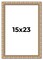 15x23 Modern Bamboo Picture Frame with UV-Resistant Acrylic & Acid Free Backing, Available in 5 Finishes - Gold, Silver, Brown, Black, and Natural